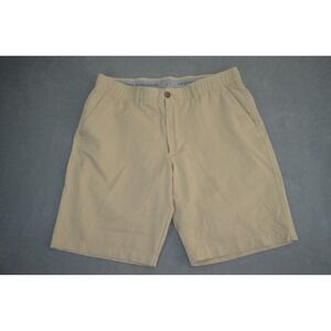 Under Armour Shorts Mens Size 36 Beige Match Play Vented Golf Shorts Breeze Knit